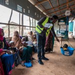 Patients seek treatment at a USAID supported hospital in Somalia during a drought in 2022.